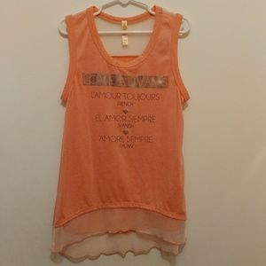 Runway Girl Graphic Print Top, Coral, 10